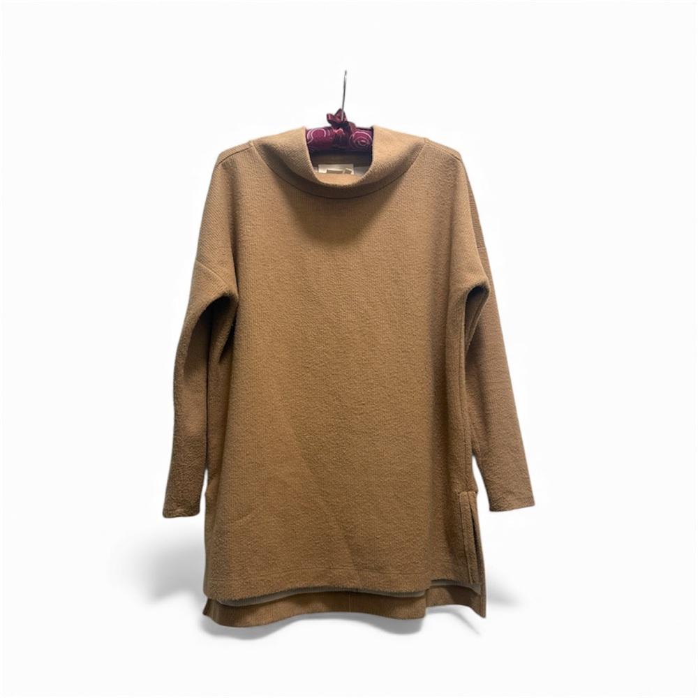 Anthropology womens sweater beige cream tan size Xs-small cowl neck